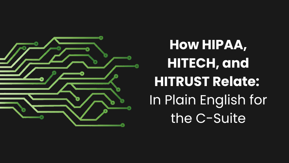 How HIPAA, HITECH, and HITRUST Relate: In Plain English for the C-Suite